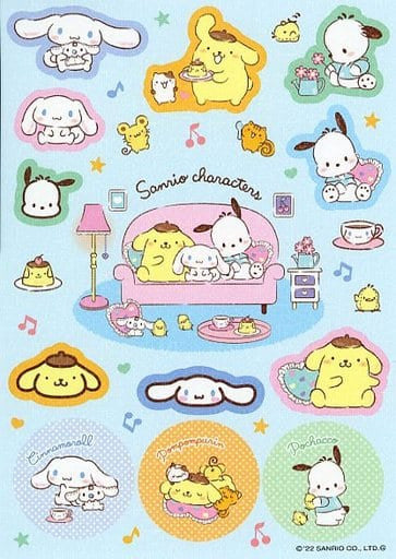 Sanrio Characters Original Sticker A5