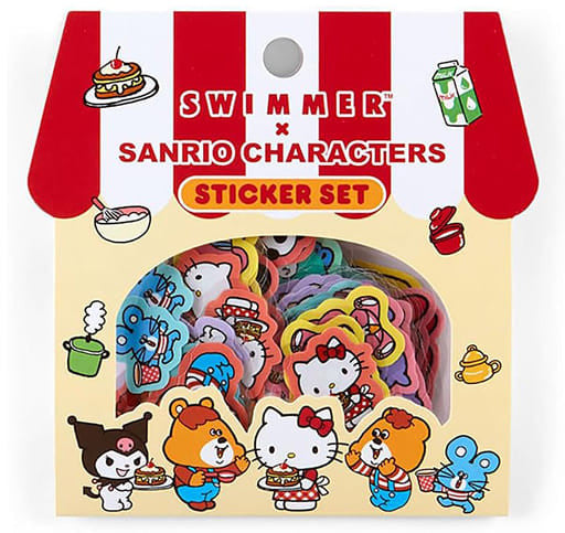 SWIMMER × Sanrio Characters Sticker Set