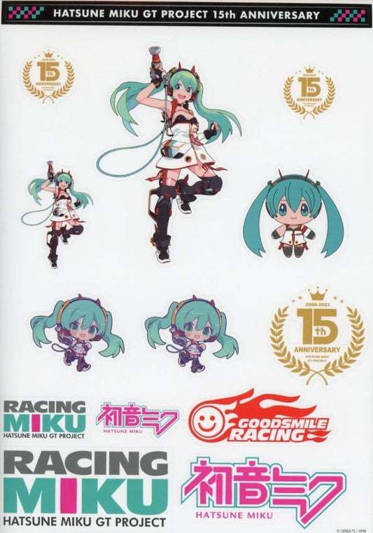 Racing Miku (2020) Removable Sticker - Hatsune Miku GT PROJECT 15th ANNIVERSARY! Kuji Prize D (Juurokuhoui)