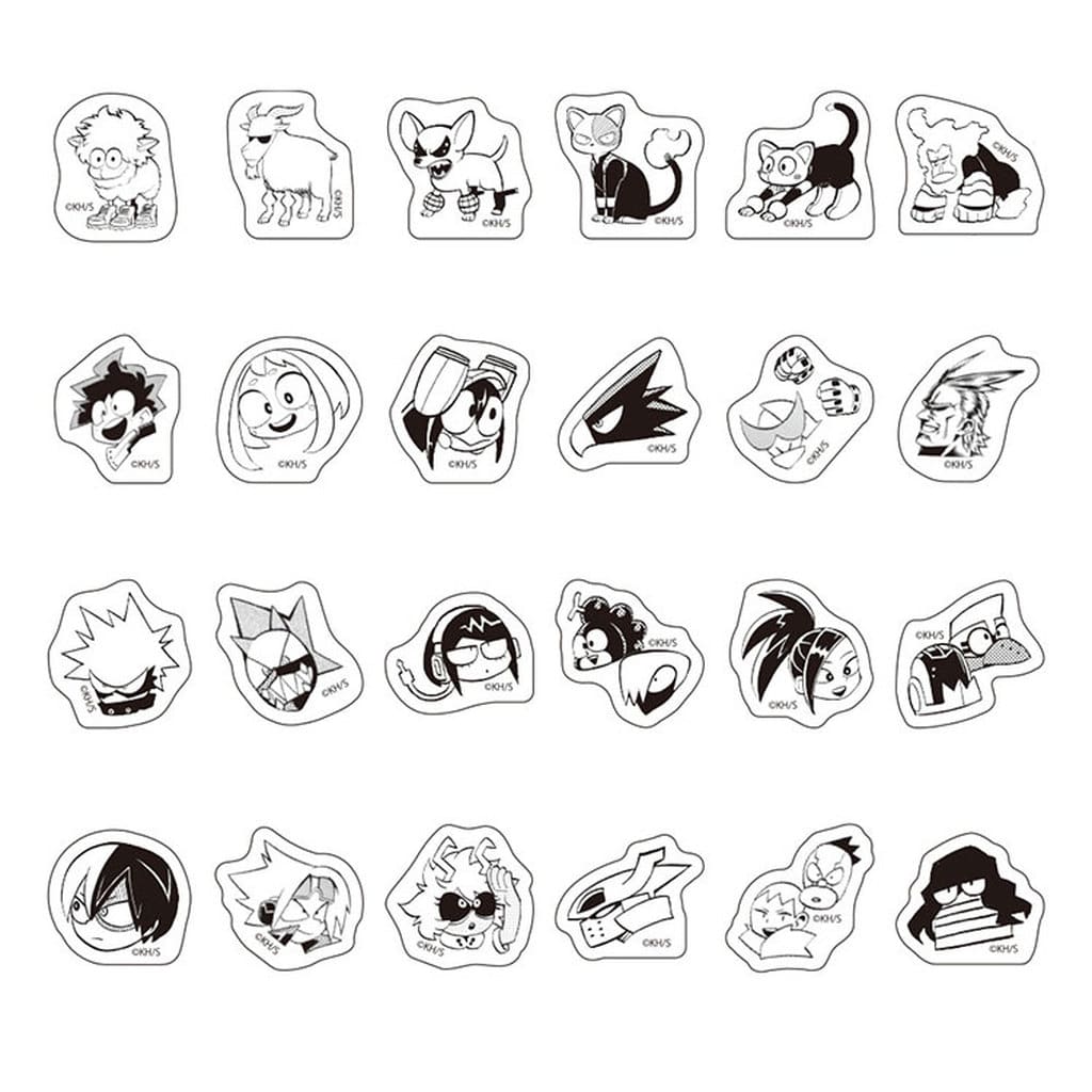 My Hero Academia Masking Roll Sticker Set, 60 Stickers
