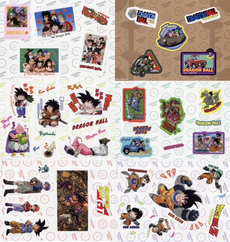 Dragon Ball DRAGONBALL SNAP COLLECTION H Prize Die-Cut Sticker Set of 6