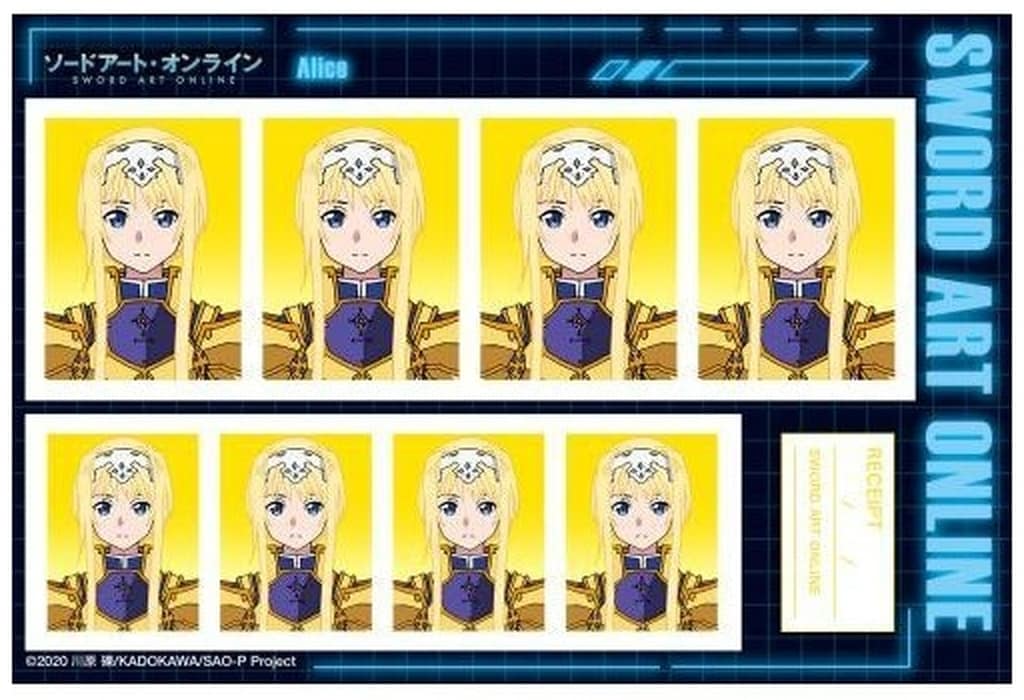 Alice Zuberg Sword Art Online ID Photo Booth Sticker