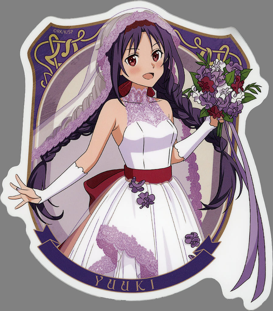Yuuki Outdoor-Use Sticker Wedding Dress Ver. Sword Art Online