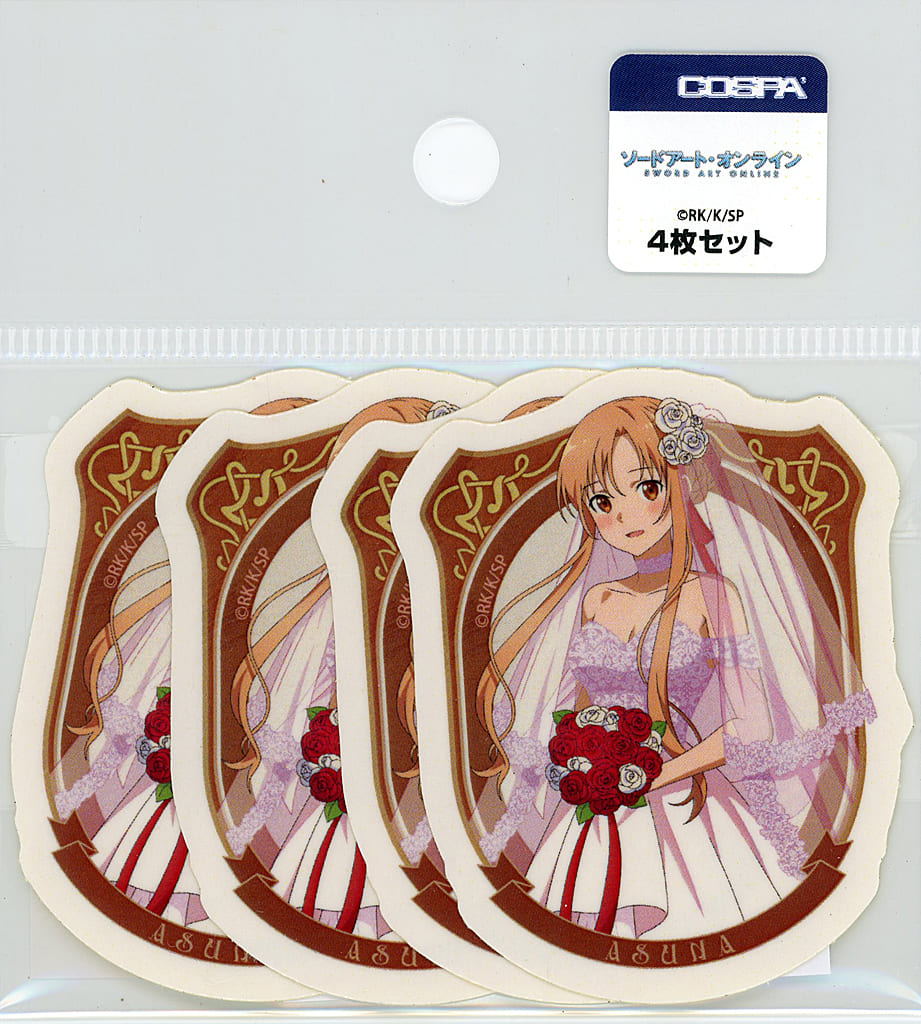 Asuna Mini Sticker Set (4-Piece) Wedding Dress Ver. - Sword Art Online
