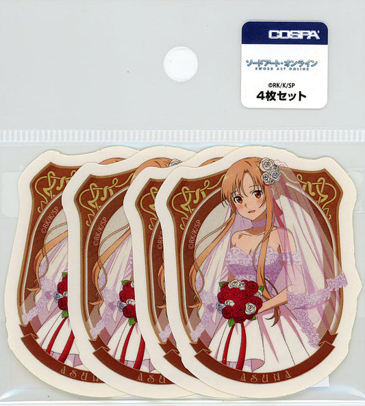 Asuna Mini Sticker Set (4-Piece) Wedding Dress Ver. - Sword Art Online