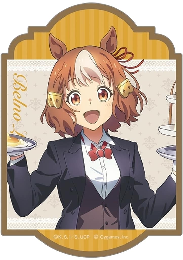 Belno Light Full-Color Sticker - Umamusume: Cinderella Gray Maid Cafe Welcome to the Holy Hoof Festival (Movic) 8x6 cm Pre-owned
