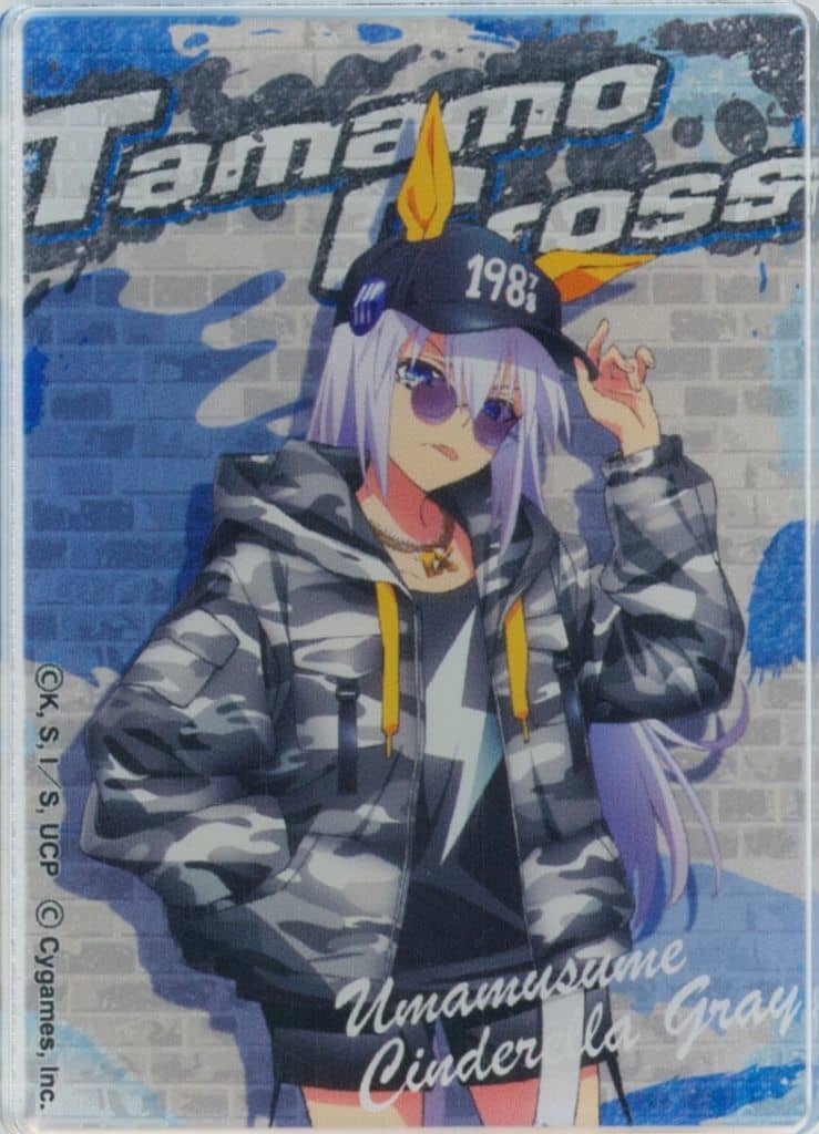 Tamamo Cross Trading Acrylic Sticker - Umamusume: Cinderella Gray POP UP SHOP -rebellious style- (Approx 50×70 mm) - Pre-owned - Happinet