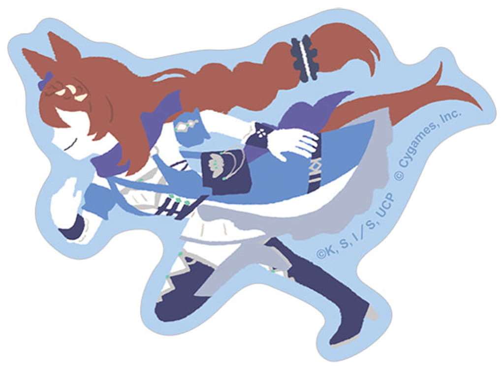 Super Creek Sticker — Yuru Palette PVC Sticker (Approx. 8×6 cm / Movic) — Umamusume: Cinderella Gray — Used