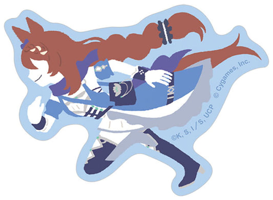 Super Creek Sticker — Yuru Palette PVC Sticker (Approx. 8×6 cm / Movic) — Umamusume: Cinderella Gray — Used