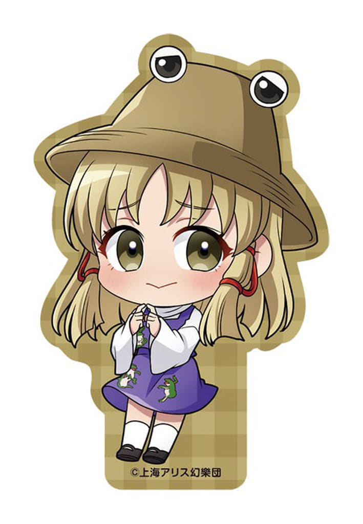 Suwako Moriya Die-Cut PVC Sticker - Touhou Project (Movic) — Approx. 8 cm x 5.5 cm x 8 cm (Pre-owned)