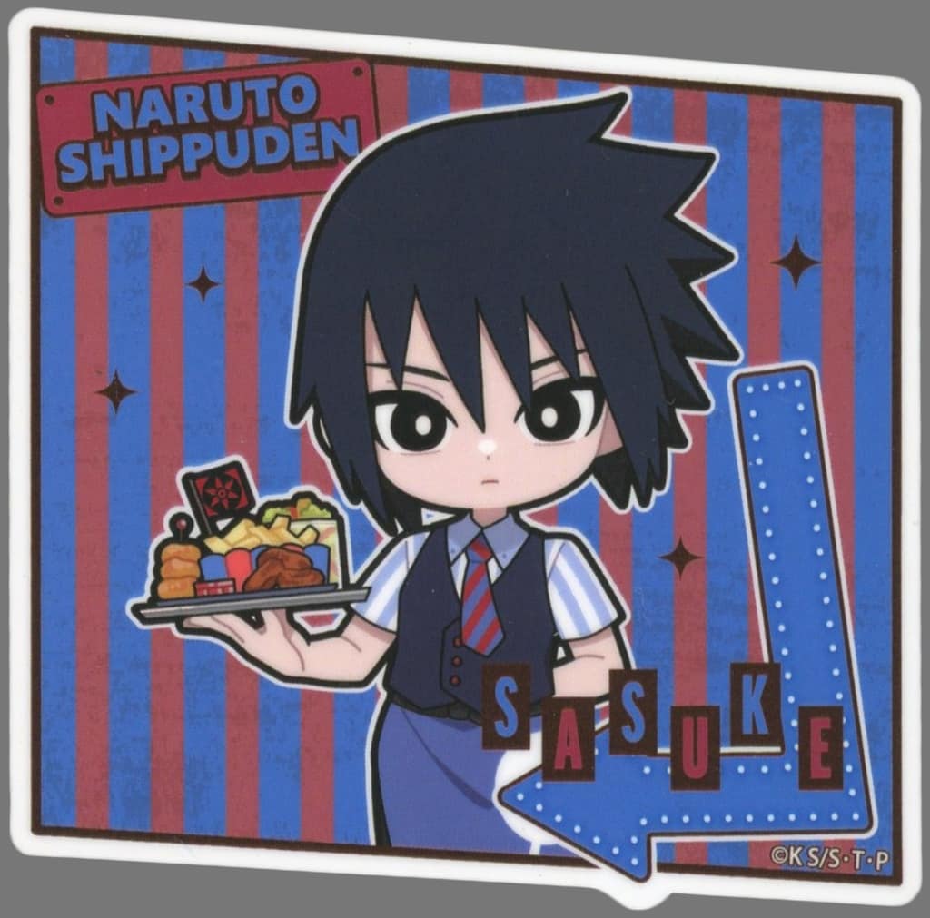 Sasuke Uchiha American Diner Sticker - Naruto Shippuden