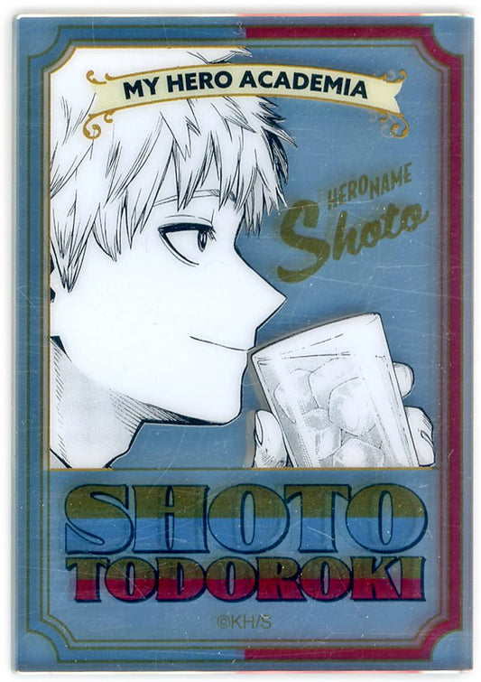 Shoto Todoroki Acrylic Pub-Mirror Style Sticker - My Hero Academia Exhibition (Approx. 65 x 45 mm) Pre-owned