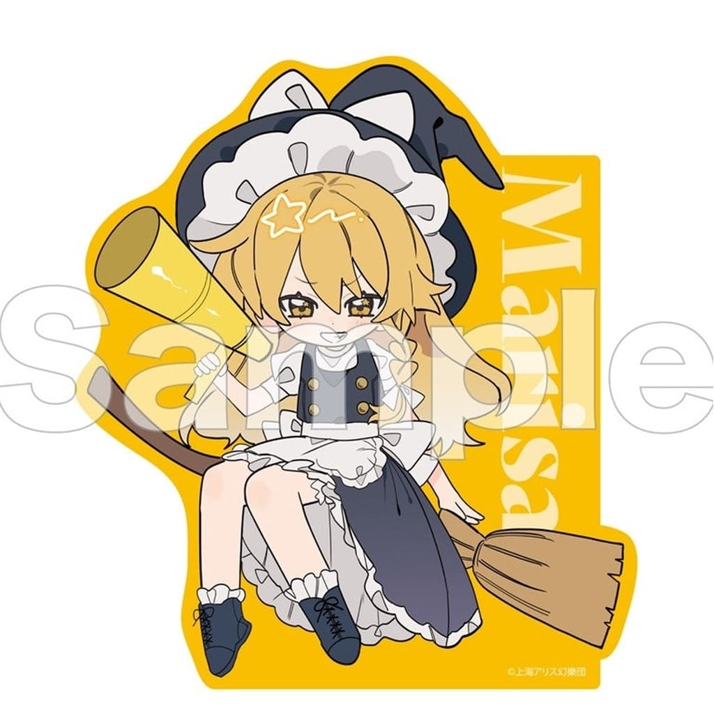 Marisa Kirisame FureFurens BIG Sticker - Touhou Project - DMM.com Brand - Approx. 10 cm x 10 cm - Pre-owned
