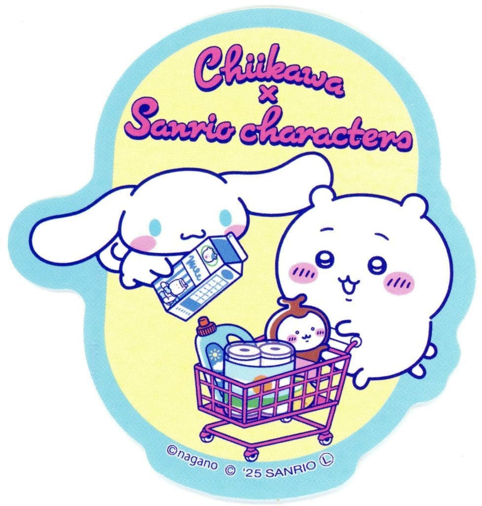 Chiikawa & Cinnamoroll Supermarket PET Sticker