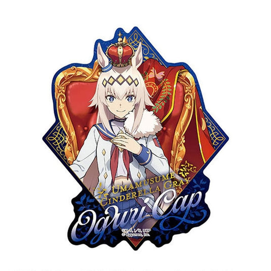 Oguri Cap Travel Sticker — CHAMPIONS Version from Umamusume: Cinderella Gray — Ensky Pre-owned (6.8×2.7 cm / 2.68×1.06 in)