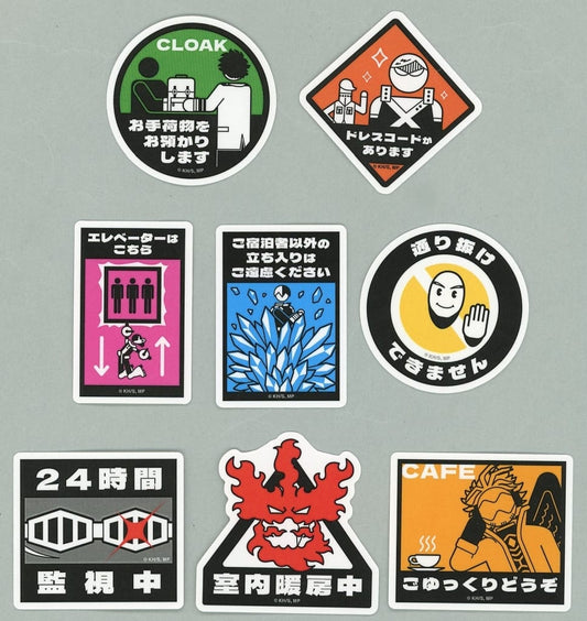 My Hero Academia x Tokyu Group Hotel Guide Sticker Set