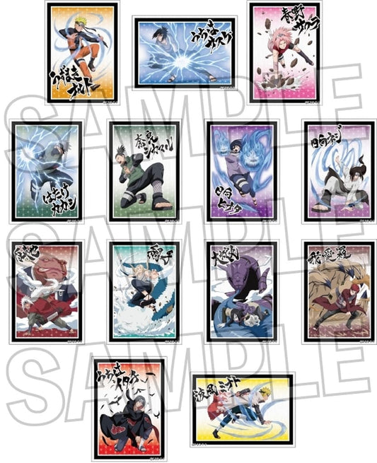 NARUTO Shippuden Fighting Spirit Trading Sticker 13-Type Set