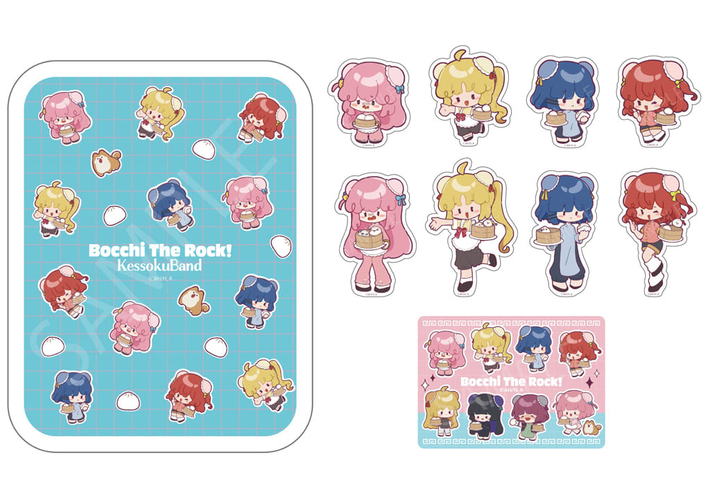 Bocchi the Rock! Tin Sticker 01 - All-Over Pattern, No. 01