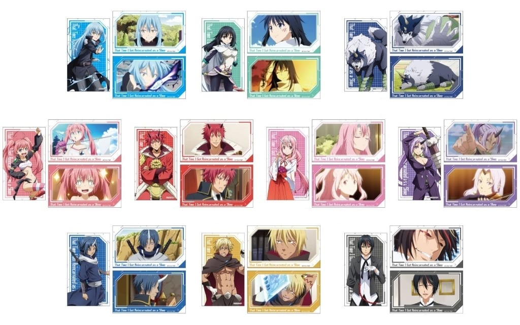 That Time I Got Reincarnated as a Slime Memory Cut Sticker 10-Type Set