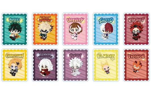 My Hero Academia Acrylic Stamp-Style Sticker Full 10-Piece Set - PIGG PARTY Collab (CyberAgent) Approx. 38 x 48 mm