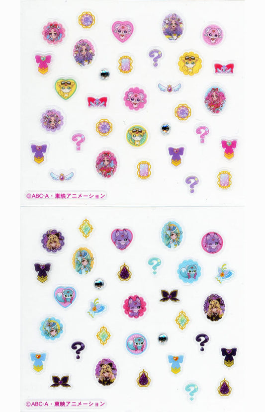 Detective Pretty Cure! Nail Seal 2-Piece Set - Marusho Official Merchandise (Approx. 10 mm) (Pre-owned)