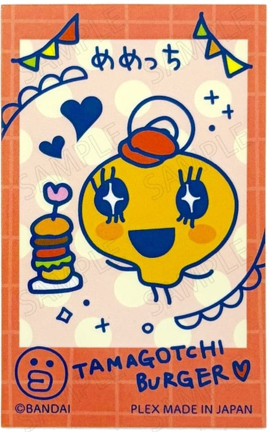 Tamagotchi Memetchi Welcome Burger Sticker B