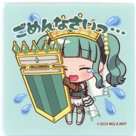 Sana Futaba (Gomen Nasai) Random Sticker - Puella Magi Madoka Magica Magia Exedra Party 2026 - Approx. 50 x 50 mm (Pre-owned)
