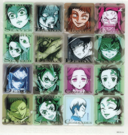Tanjiro Kamado Acrylic Tile Sticker - Demon Slayer: Kimetsu no Yaiba × ufotable Cafe Collaboration (Approx. 150 mm, Pre-owned)