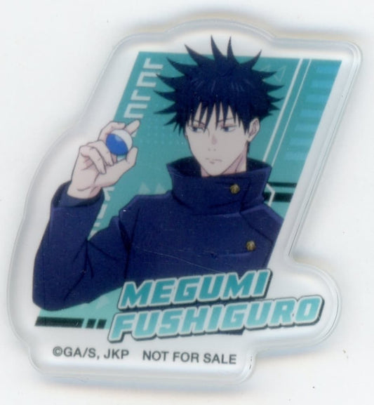 Megumi Fushiguro Acrylic Sticker - Jujutsu Kaisen 5th Anniversary × Kura Sushi Bikkura Pon! (Approx. 40 x 35 mm, Pre-owned)