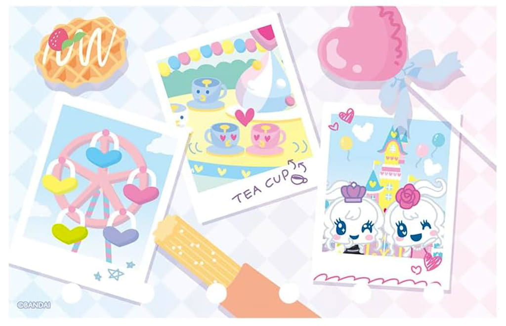 Tamagotchi Tamamori Seal Refill Pastel Amusement Park Set