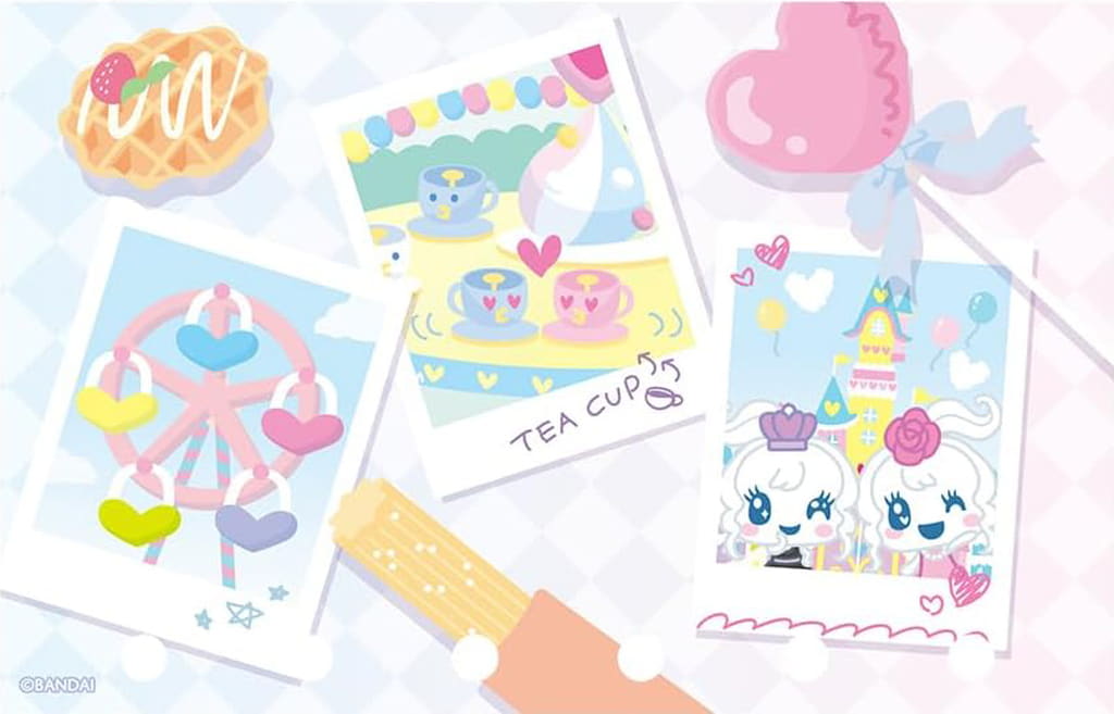 Tamagotchi Tamamori Seal Refill Pastel Amusement Park Set