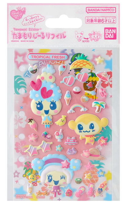 Tamagotchi Tamamori Sticker Refill Tropical Fresh Set
