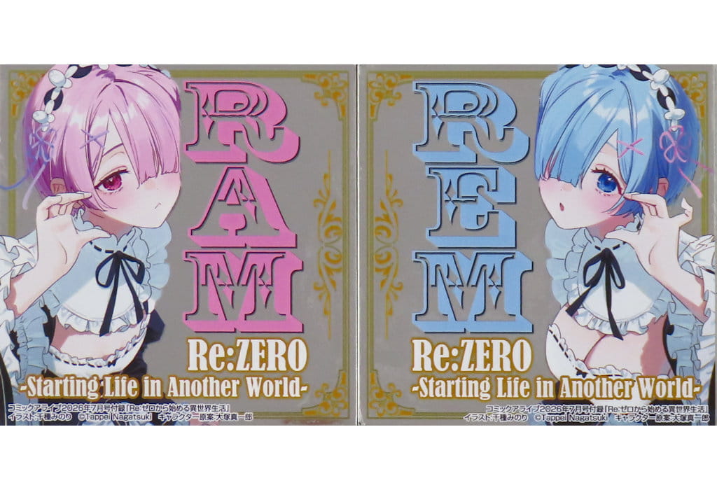 Re:Zero Rem & Ram Pub Mirror-Style Acrylic Sticker Set