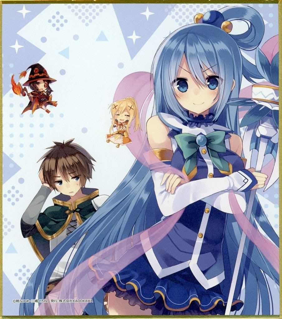 KonoSuba 10th Anniversary Cover Illustration Mini Shikishi, D-1 Prize