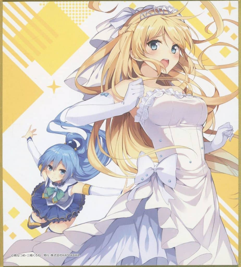 KonoSuba 10th Anniversary Vol. 7 Cover Illustration Mini Shikishi