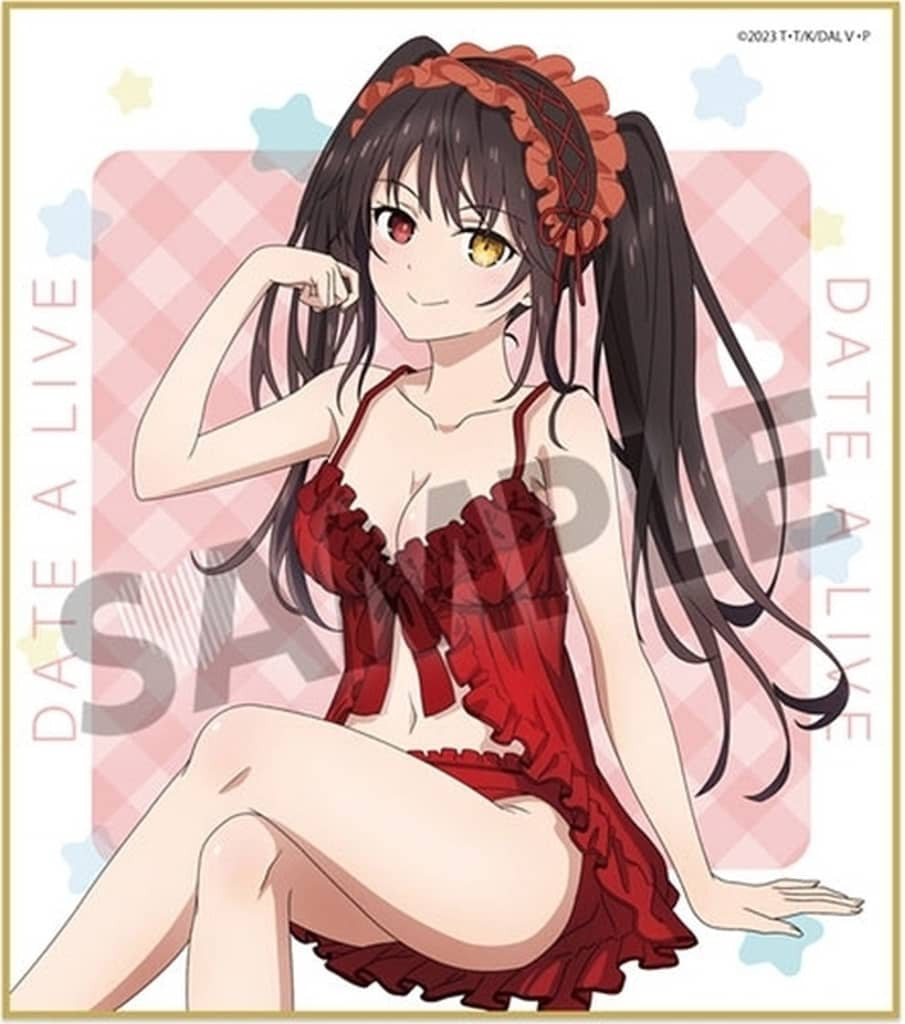 Kurumi Tokisaki Mini Shikishi (Nightwear Ver.) - Date A Live V - Paper 13.5×12cm