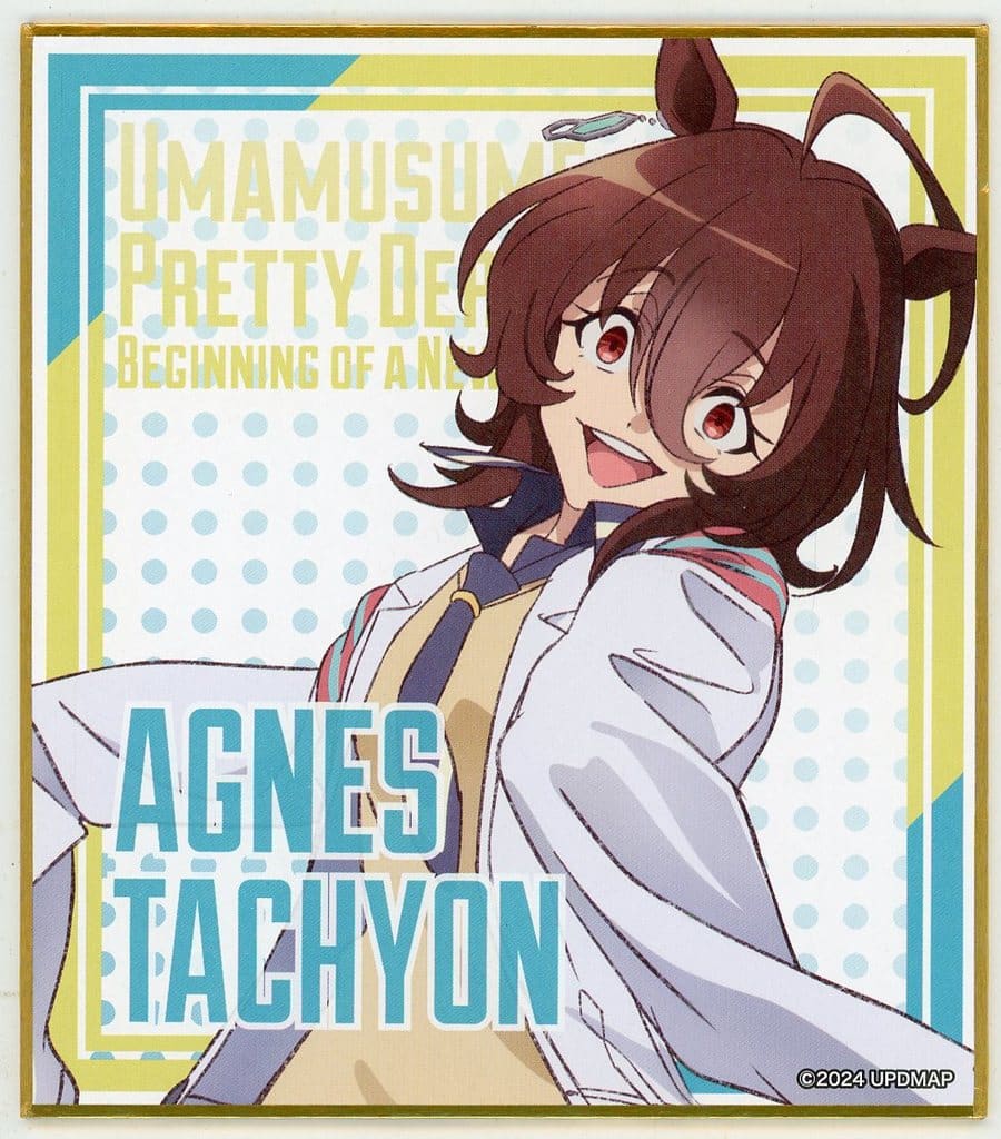 Agnes Tachyon Mini Shikishi (Yukata Festival) - Umamusume Pretty Derby – Beginning of a New Era (120×135mm Paper)