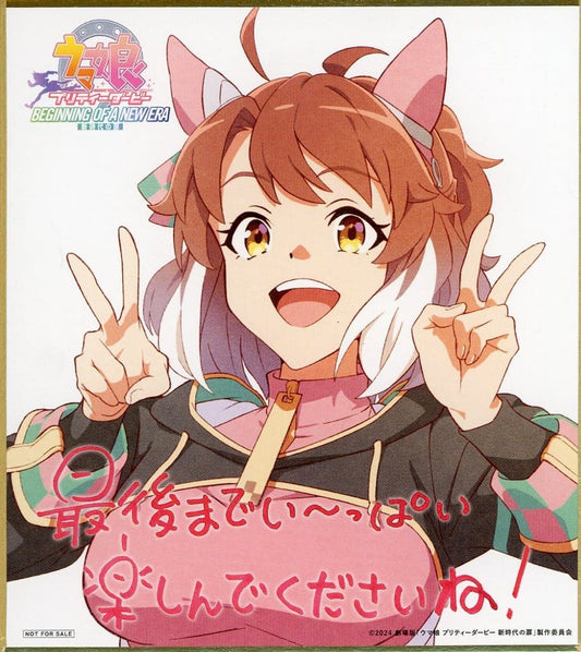 Dantsu Flame Mini Shikishi Artboard - Movie Admission Bonus Vol.2 | Umamusume Pretty Derby (Toho, 135×120mm) Pre-owned