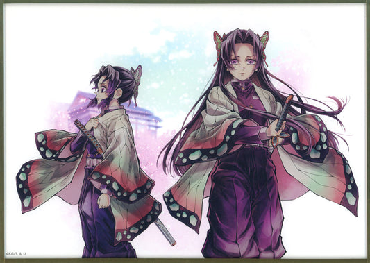 Shinobu Kocho & Kanae Kocho Acrylic Shikishi Board - Demon Slayer: Kimetsu no Yaiba Webshop Lottery B Prize (B5, ufotable) - Pre-owned