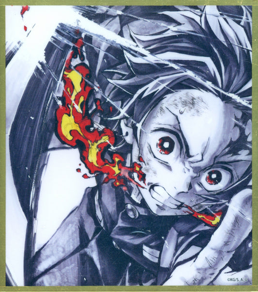 Tanjiro Kamado (Hinokami Breath) Acrylic Shikishi A09 Prize - Demon Slayer: Kimetsu no Yaiba Real WEBSHOP Kuji (ufotable, Approx. 120 x 135 x 3 mm), No. 9
