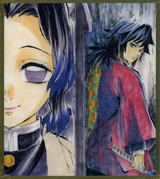 Shinobu Kocho & Giyu Tomioka Acrylic Shikishi Board - Demon Slayer: Kimetsu no Yaiba Real WEBSHOP Kuji B26 Prize (ufotable, Approx. 120 mm), No. 9