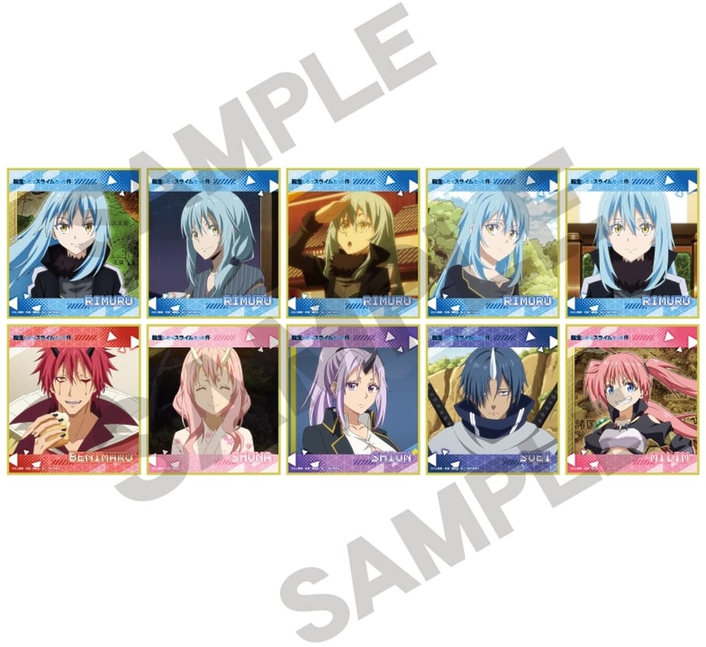 That Time I Got Reincarnated as a Slime Trading Mini Shikishi 10-Item Set