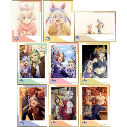 Umamusume: Cinderella Gray Mini Shikishi Collection - Full 9-Piece Set (Movic, Mini Shikishi Paper Cards, ~12.7×17.8cm) - Pre-owned