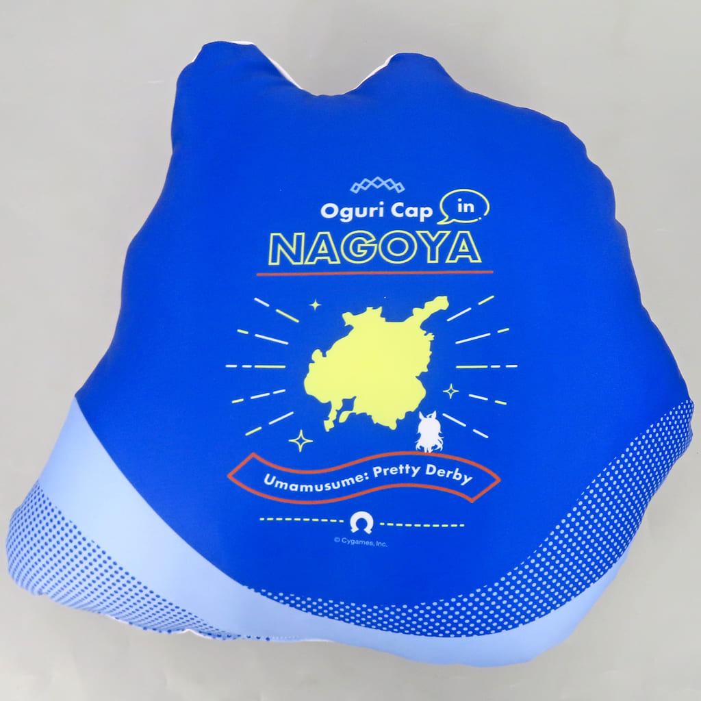 Oguri Cap NAGOYA Ver. Official Die-Cut Cushion - Umamusume Pretty Derby 5th EVENT ARENA TOUR GO BEYOND MEMORIAL RECORD -GAZE- (Cygames, Used, 35cm)