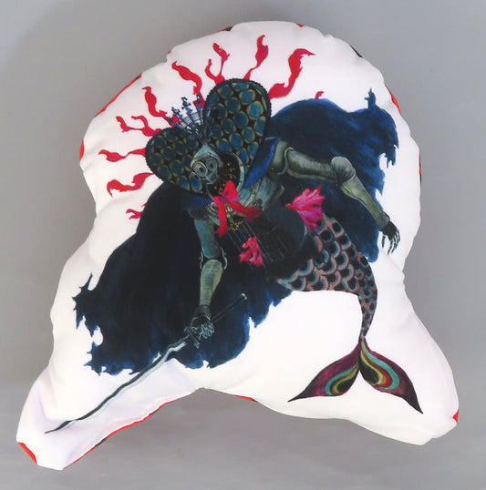Mermaid Witch Die-Cut Cushion A Prize - Puella Magi Madoka Magica Movie Aniplex Online Kuji (Approx. 300 mm, Pre-owned)