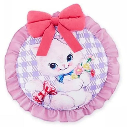 Purple Rosette-Style Round Cushion - SWIMMER