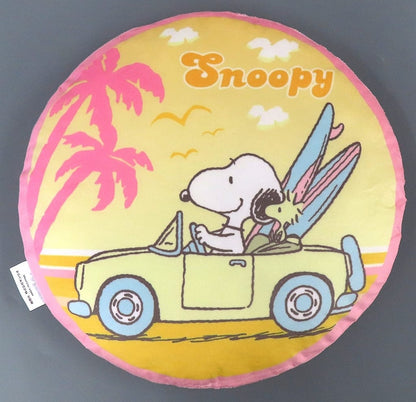 Snoopy Surfing Pink Cushion Approx. 35 cm Sanrio Kuji, No. 13