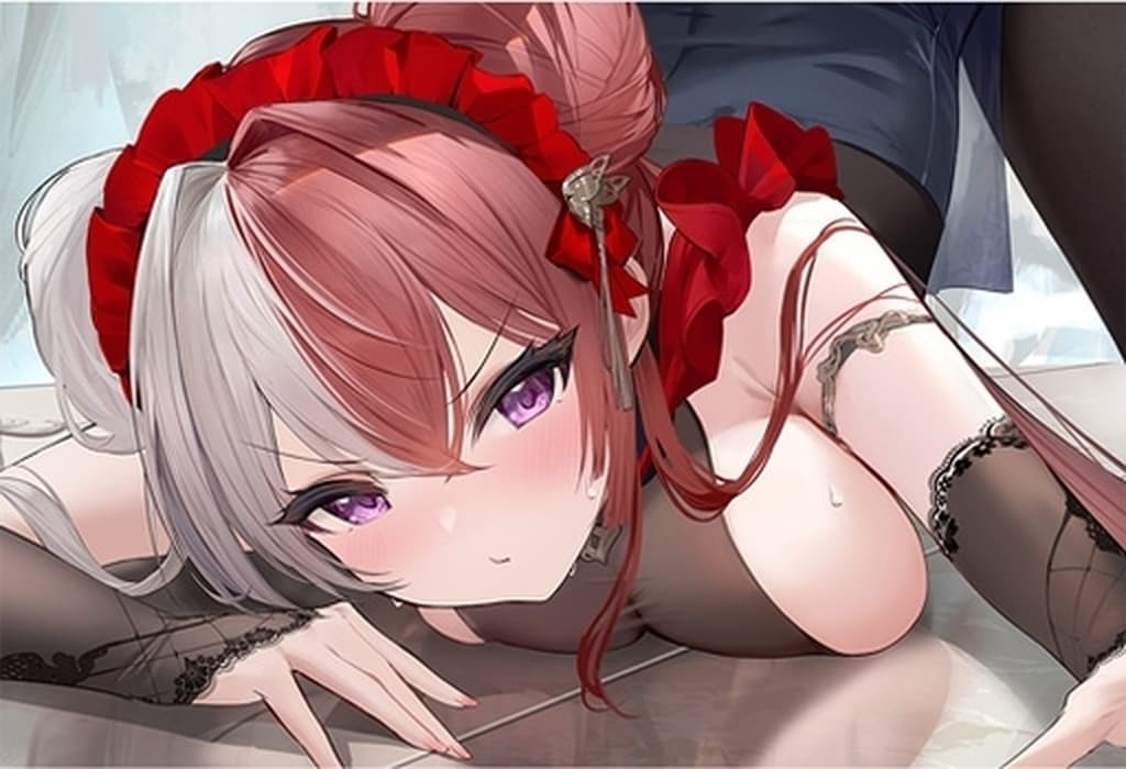 Azur Lane Double-Sided Pillow Cover by Key-th, Approx. 63 cm, Pre-owned