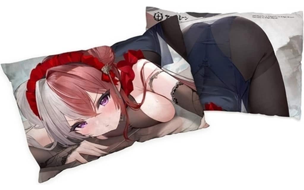 Azur Lane Double-Sided Pillow Cover by Key-th, Approx. 63 cm, Pre-owned