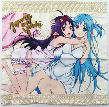 Sword Art Online Asuna & Yuuki Double-Sided Cushion Cover Approx. 45 x 45 cm